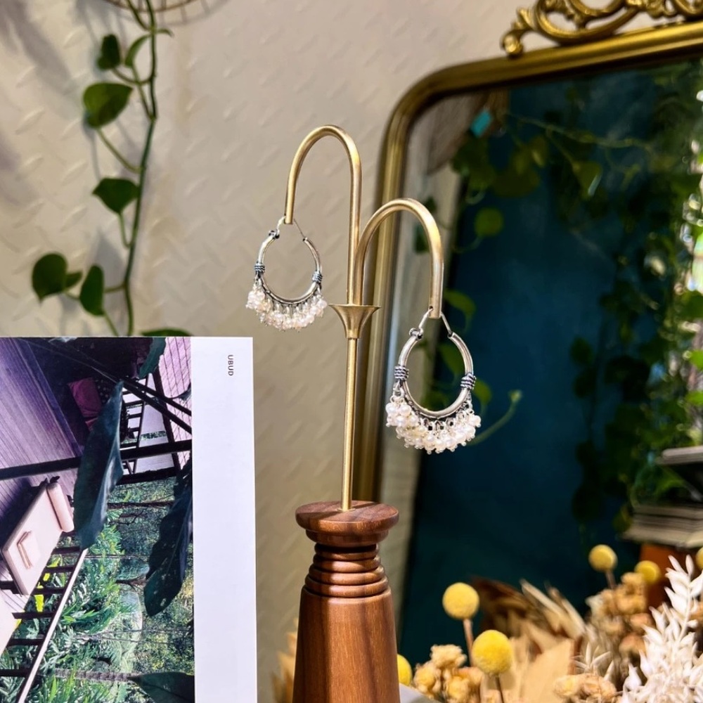 925 sliver and pearl earrings